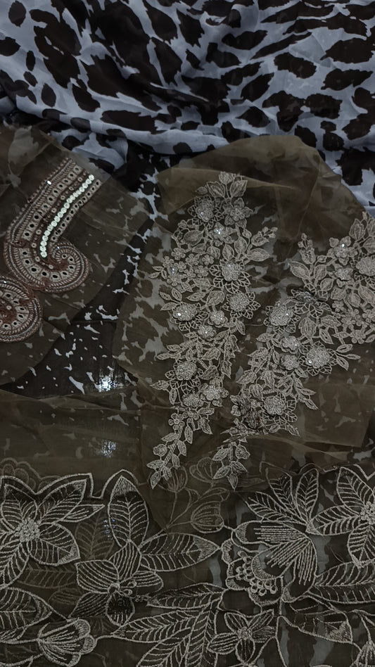 3pc grey bhalu lawn