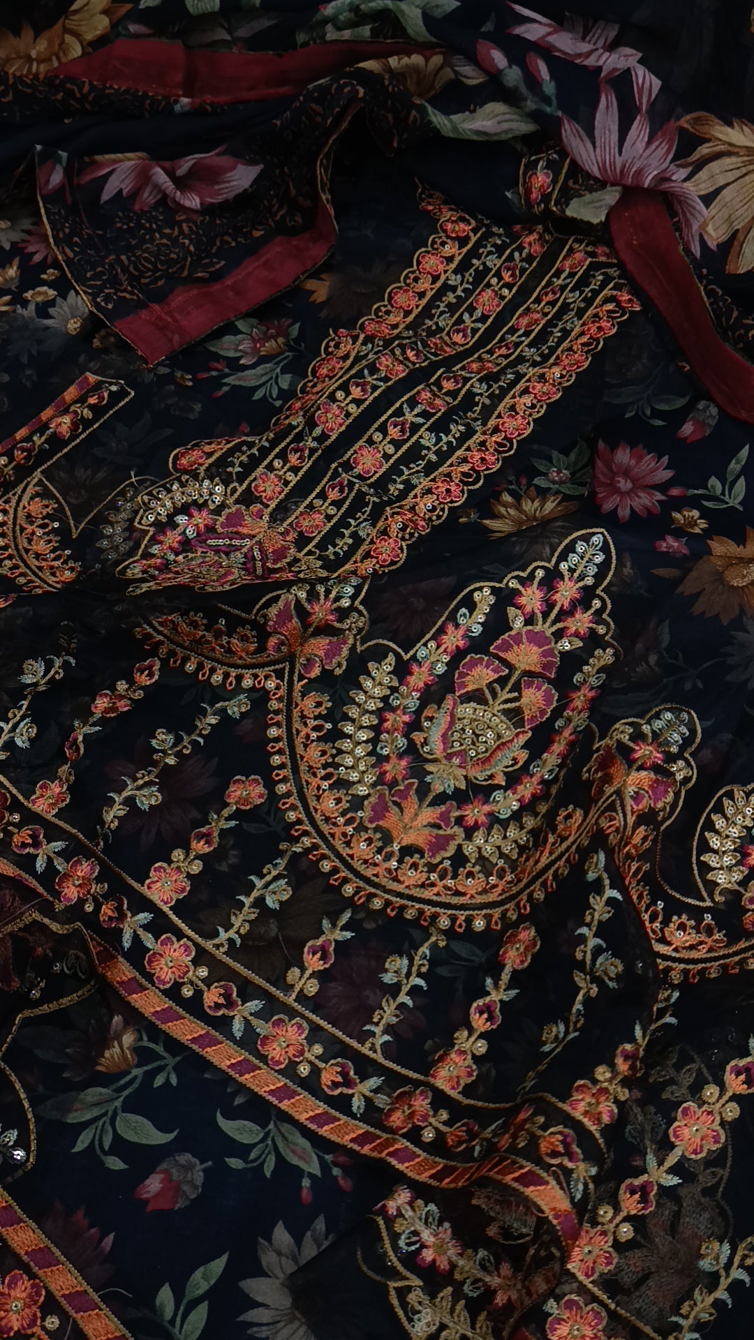3pc chahat mohagni black lawn