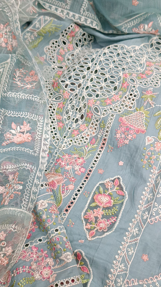 3pc Blessed blue lawn
