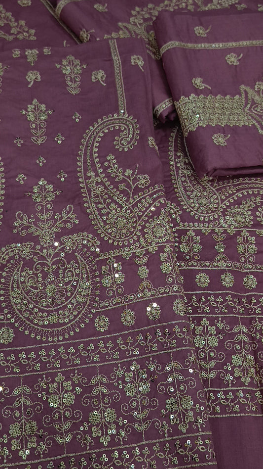 2pc Farman lawn tea pink