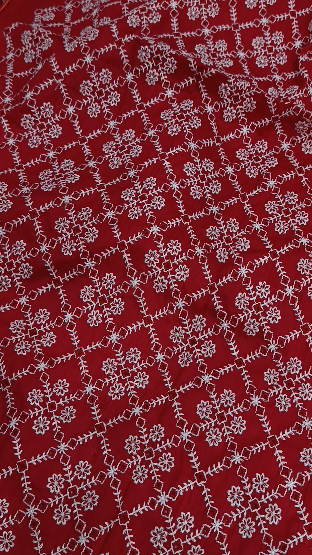2pc Red hinaa lawn