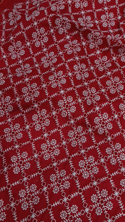 2pc Red hinaa lawn