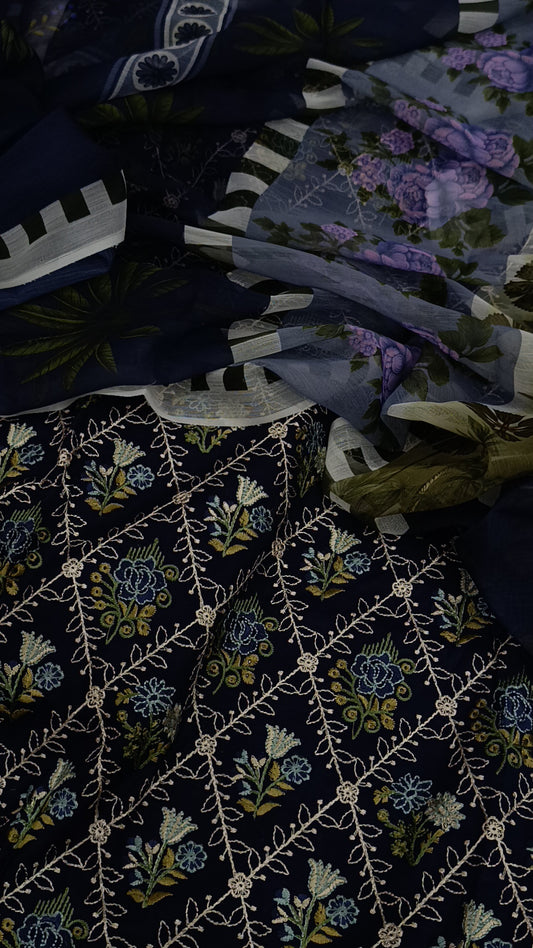 3pc block blue lawn