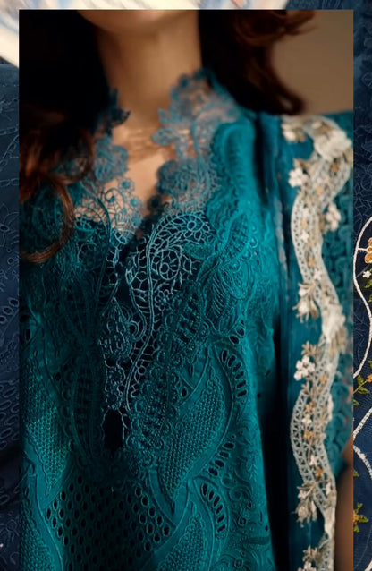 3pc Hania gulab zink lawn