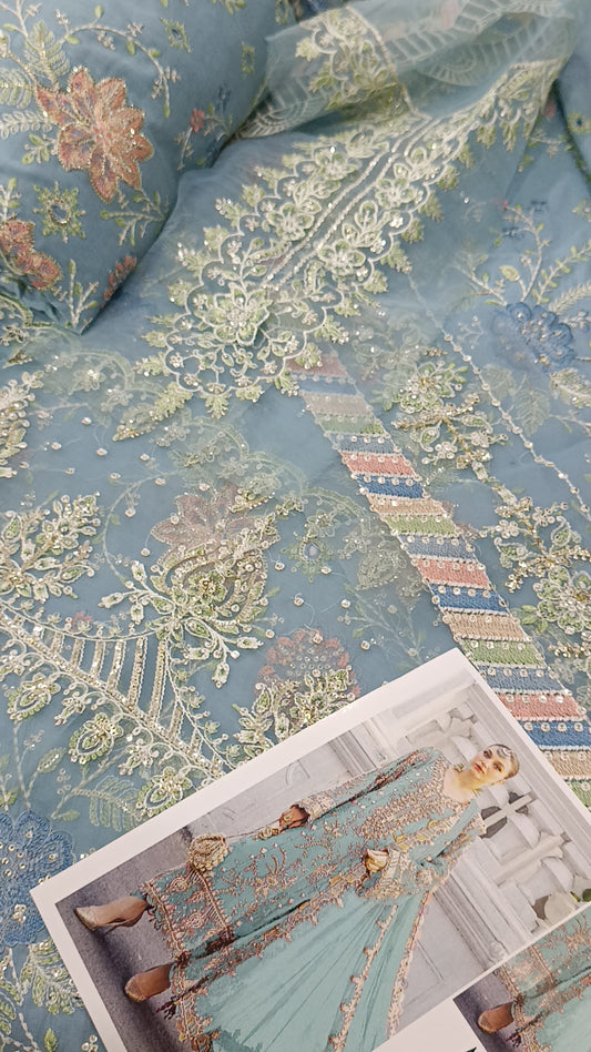 3pc  khais lawn ice blue