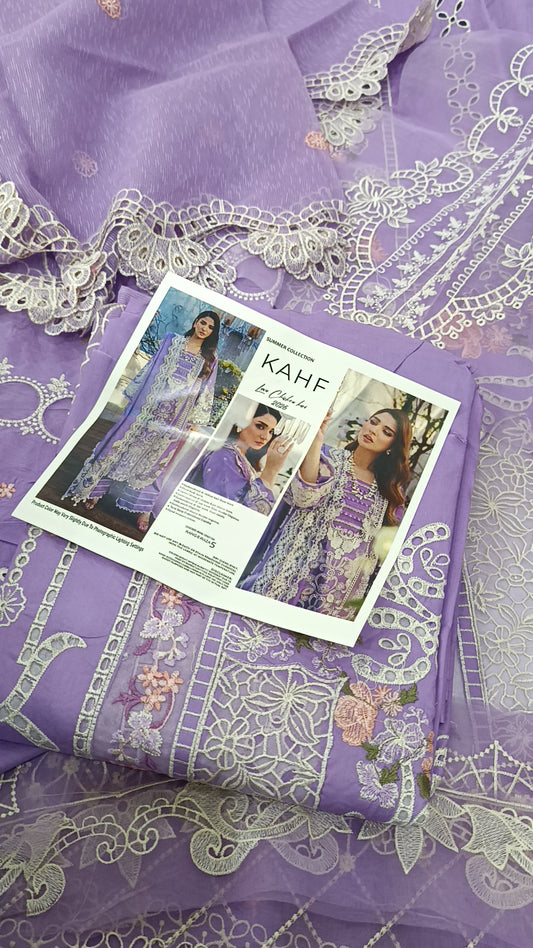 3pc kahf lilac Khan lawn