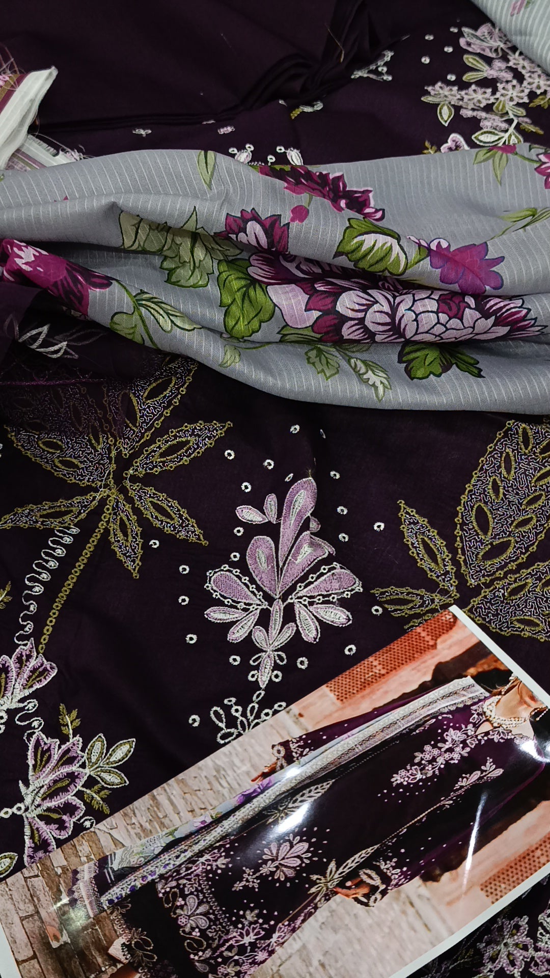 3pc plum nooah lawn