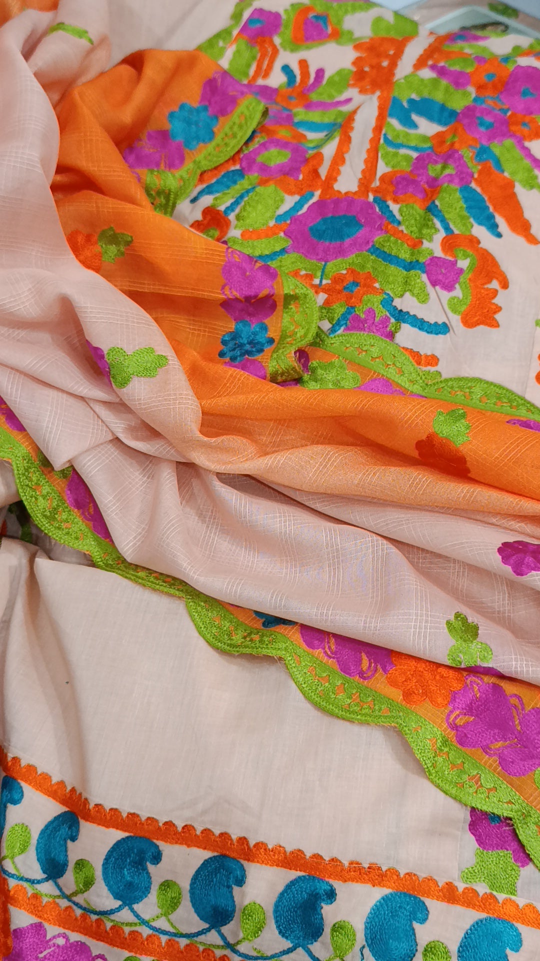 3pc tawal multi lawn peachypink