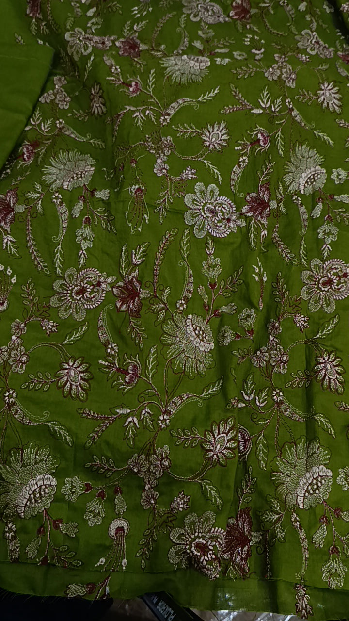 2pc phool Mehndi lawn