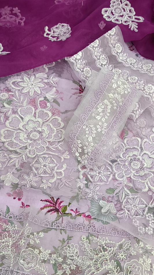 3pc nazakat lawn