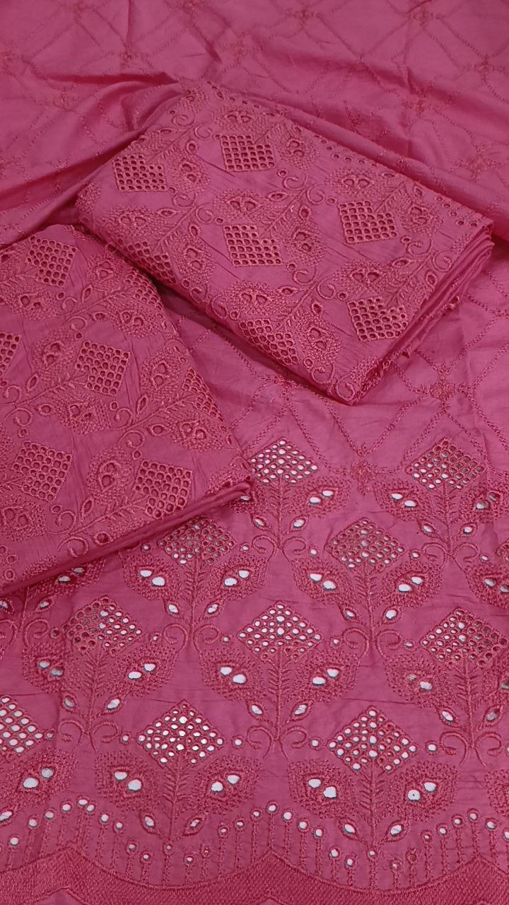 2pc fence cikenkari pink lawn