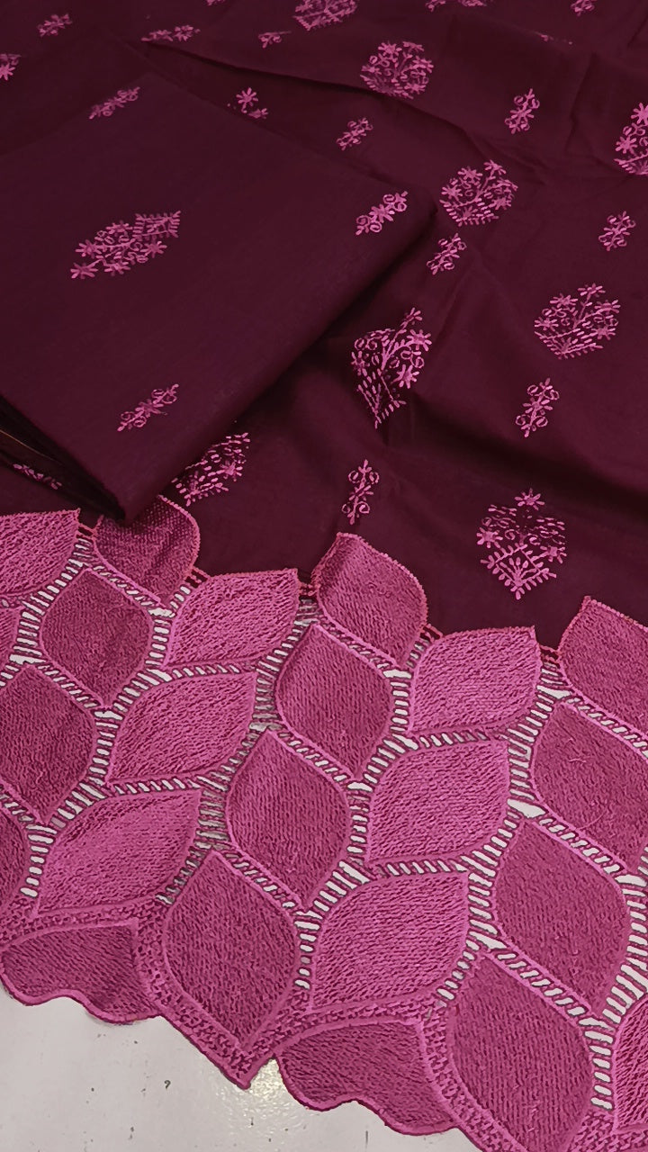 2pc rukh magenta lawn