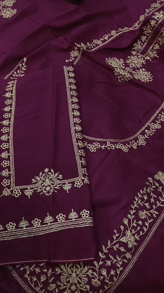 2pc Frozen magenta pink lawn