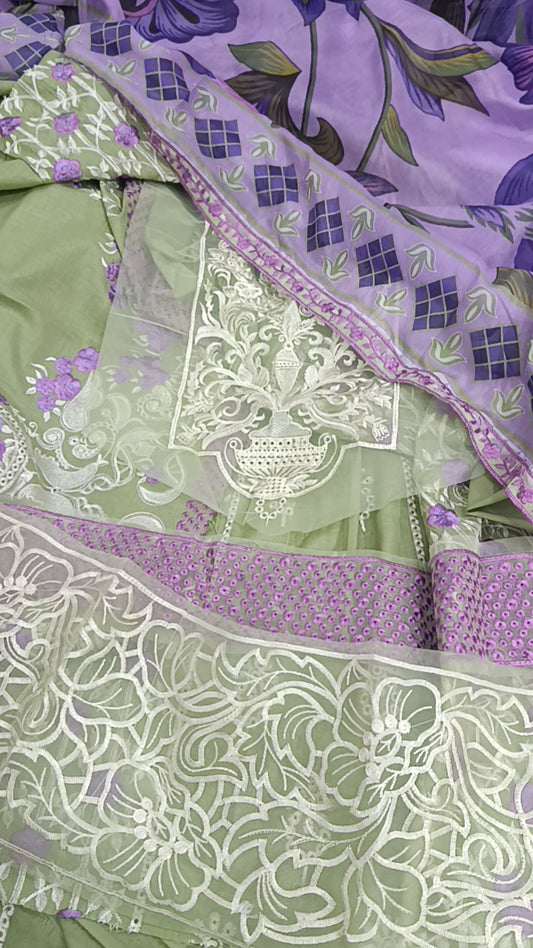3pc lilac rose lawn