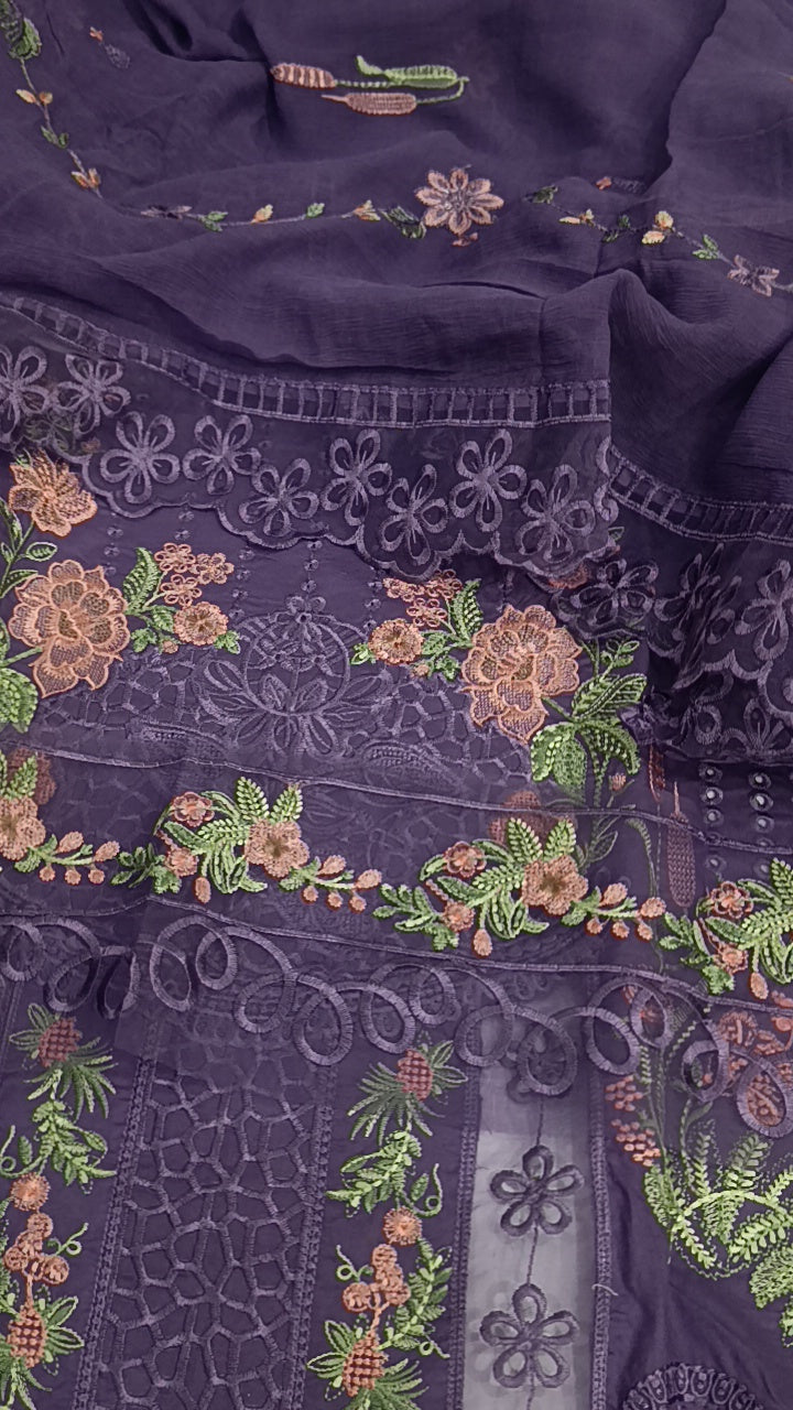 3pc nyla lawn purple