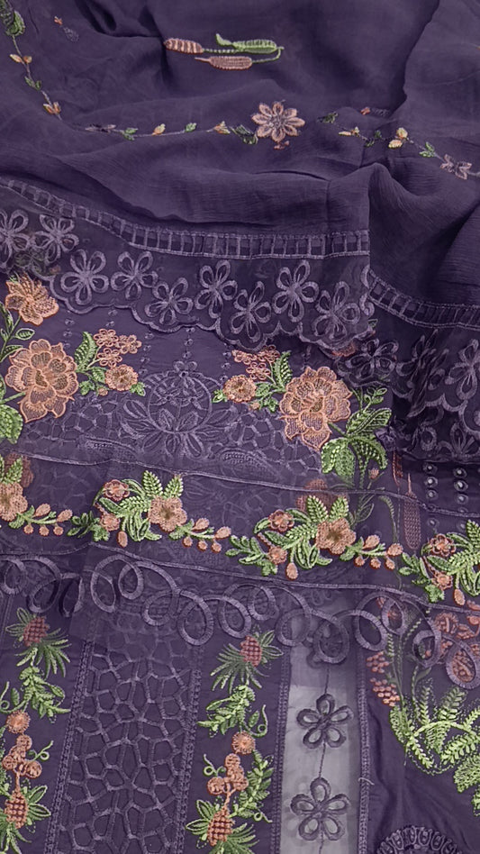 3pc nyla lawn purple