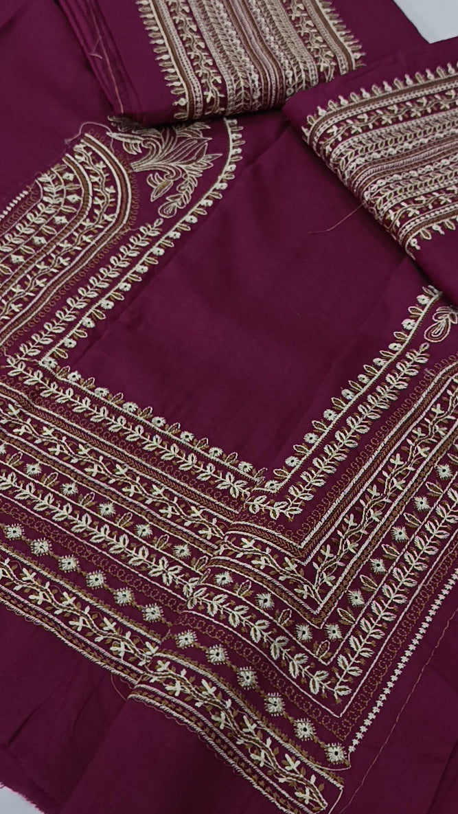 2pc chaman dark pink lawn