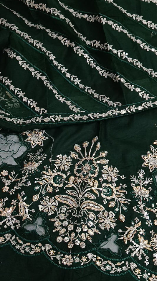 3pc Noor green lawn