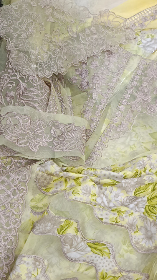 3pc cutwork baroque lawn