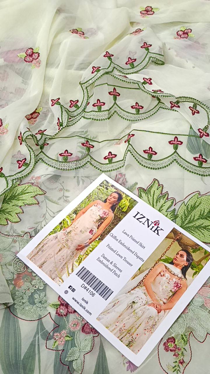 3pc iznik khubsurat lawn