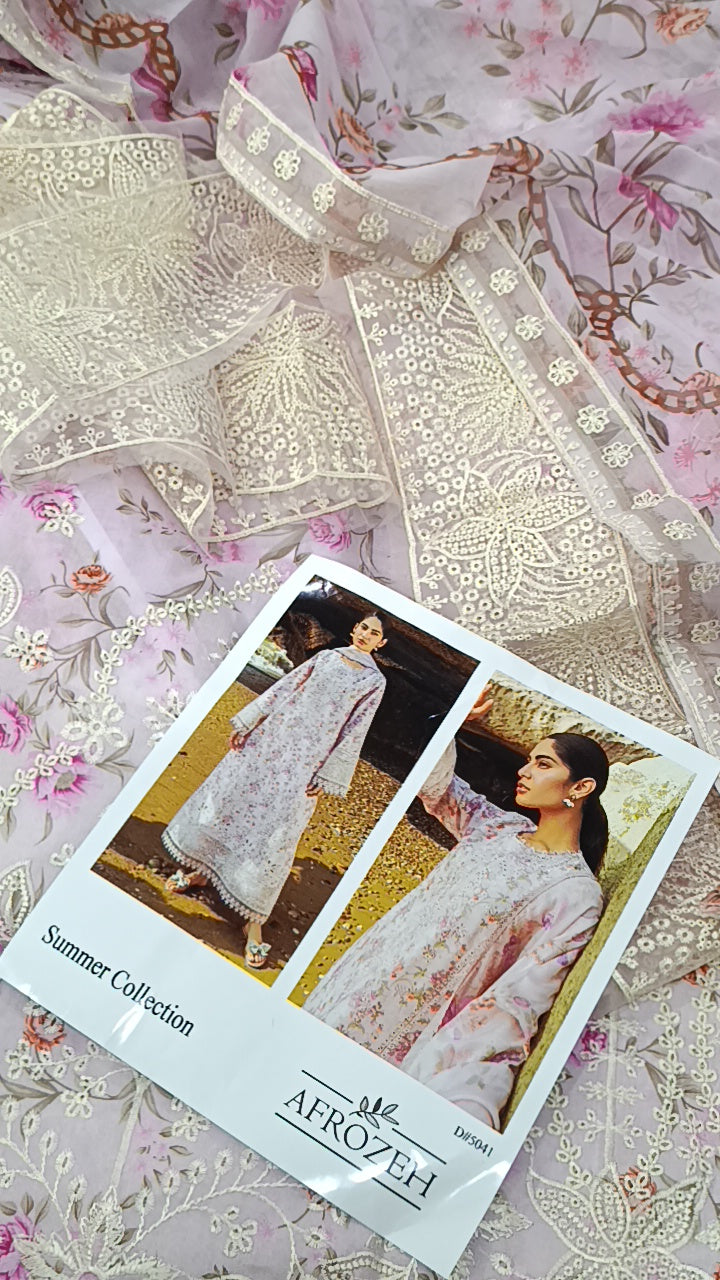 3pc pink Rohan lawn