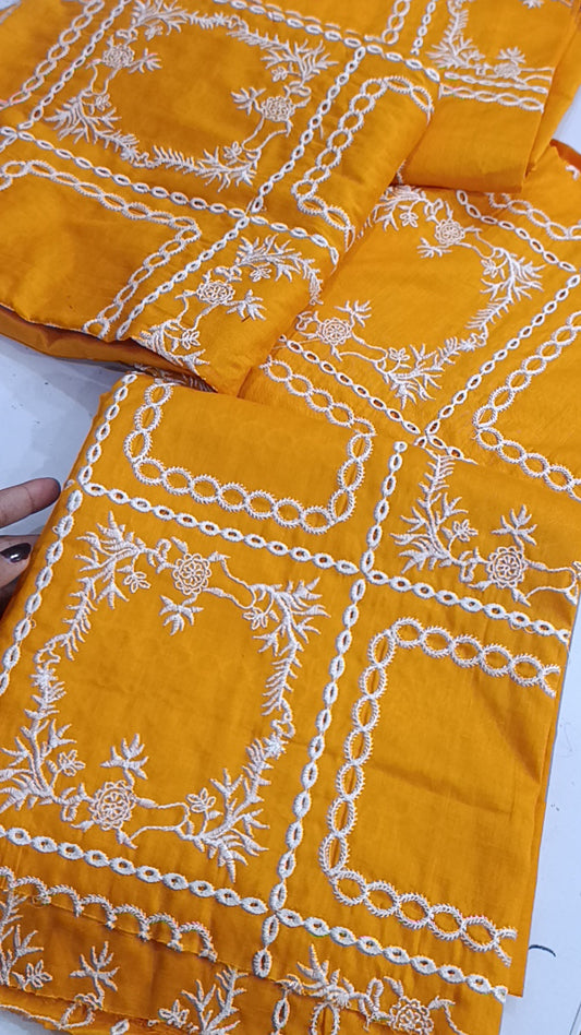 2pc Square orange lawn