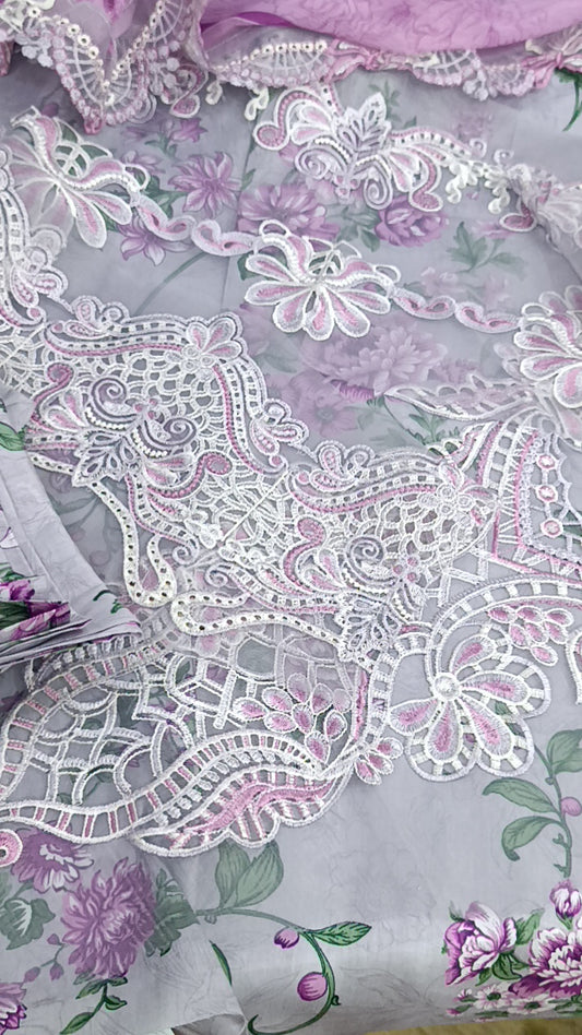 3pc Nureh lilac Sona lawn