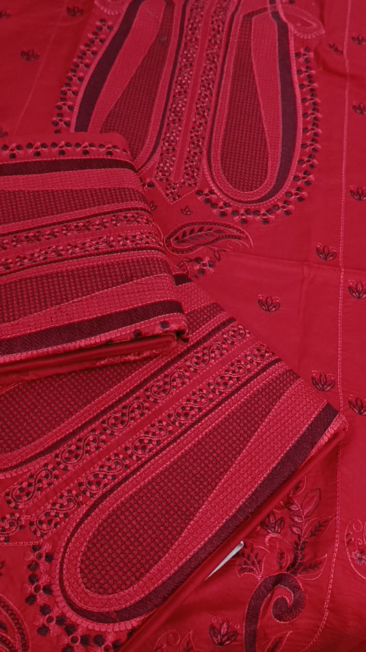 3pc Rosella red lawn