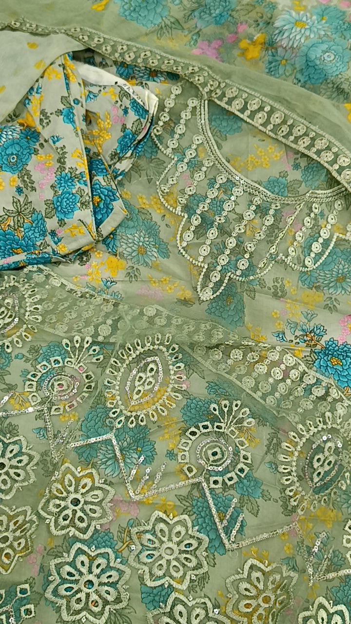 3pc baroque fanoos pista lawn