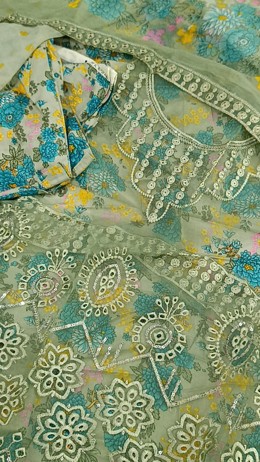3pc baroque fanoos pista lawn