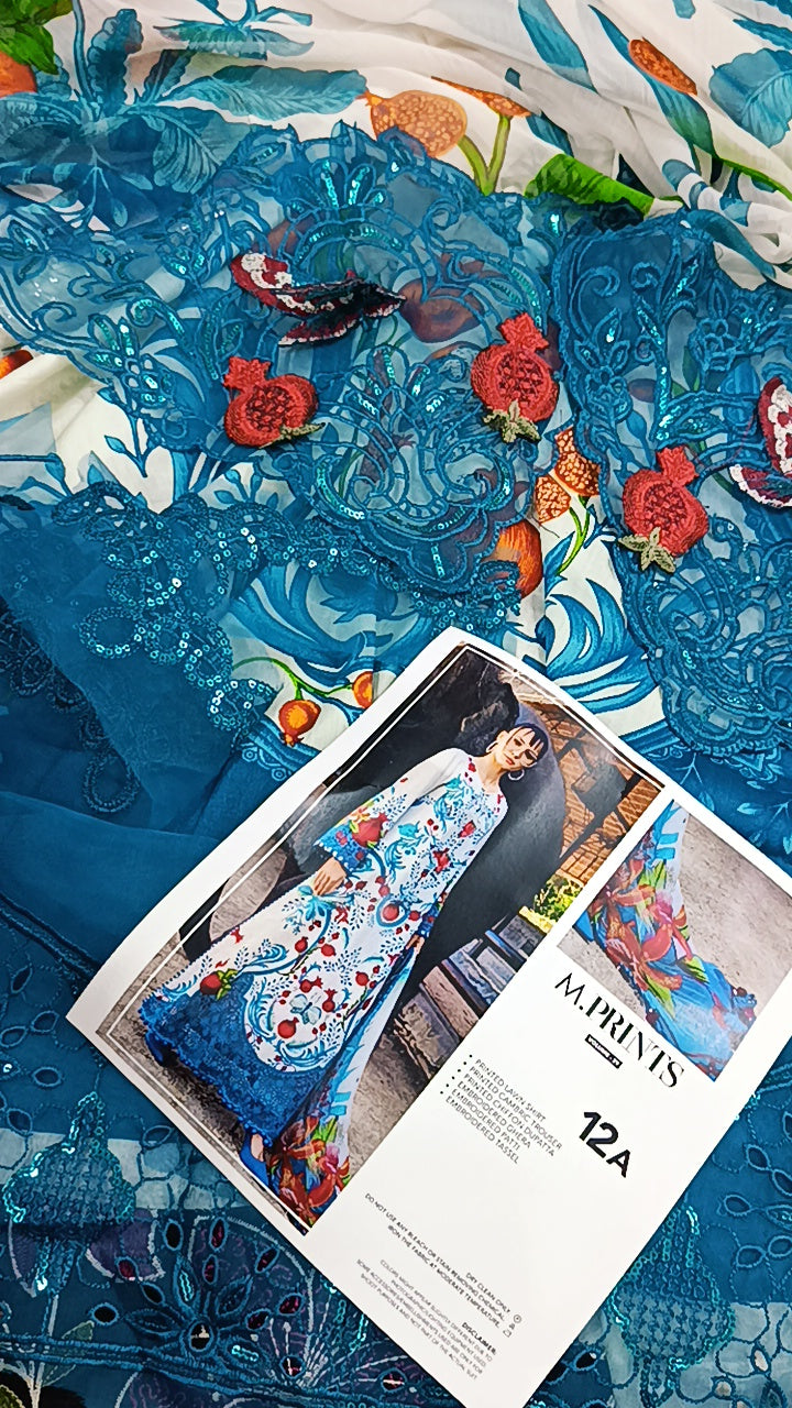 3pc anaari ferozi lawn