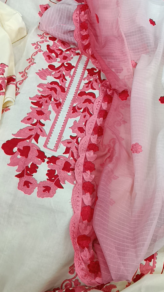 3pc Tawakal shades of pink lawn