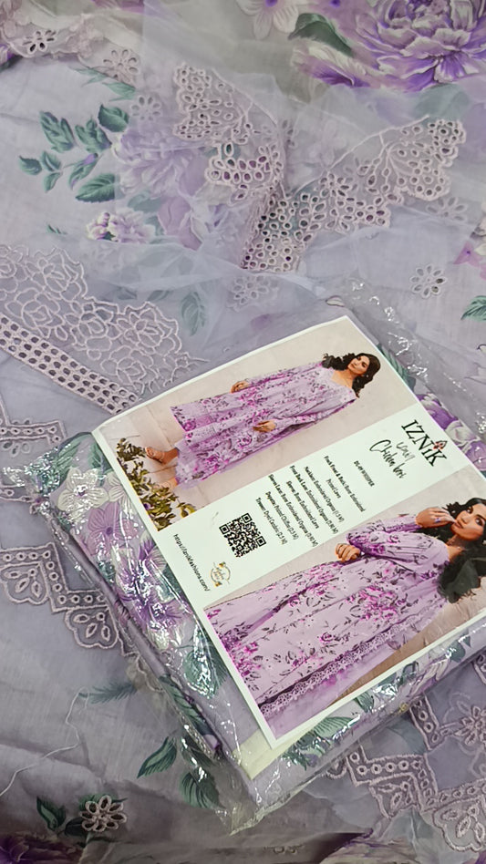 3pc iznik lilac lawn.
