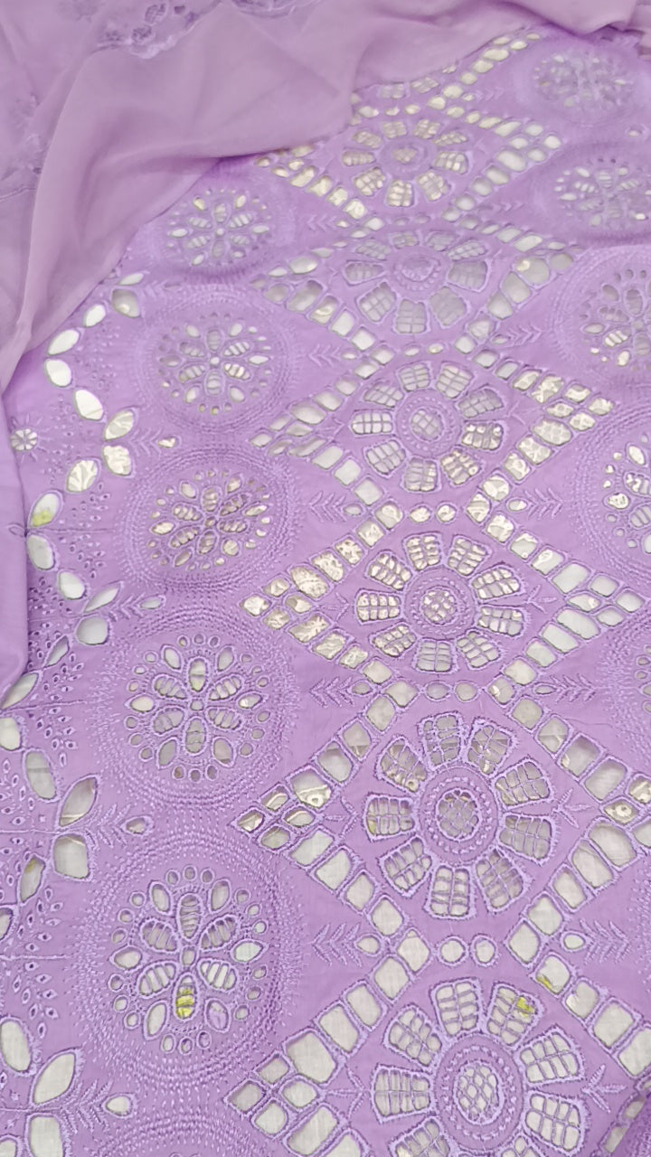 3pc shuffling lilac lawn