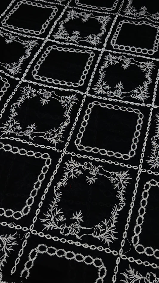 2pc black square lawn
