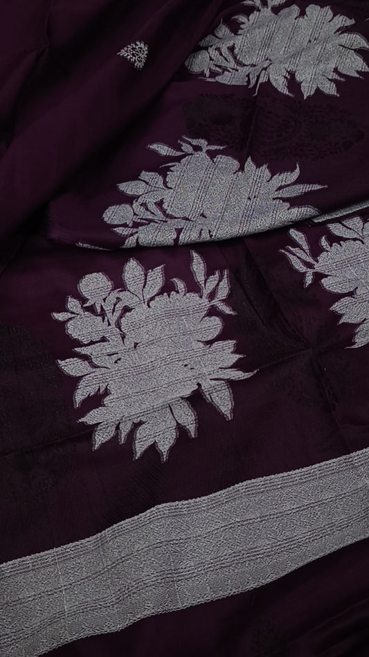 3pc plum jacquard white 🤍 lawn