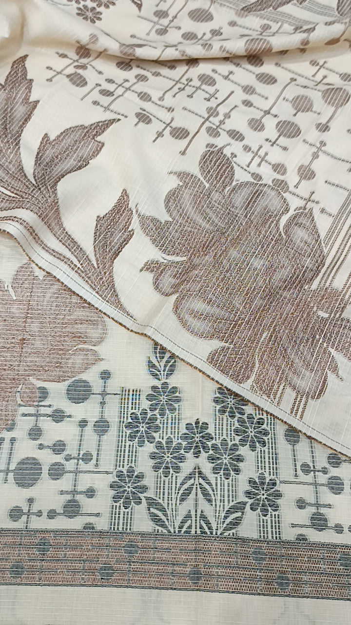 3pc skin jacquard brown sugar lawn