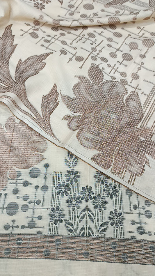 3pc skin jacquard brown sugar lawn