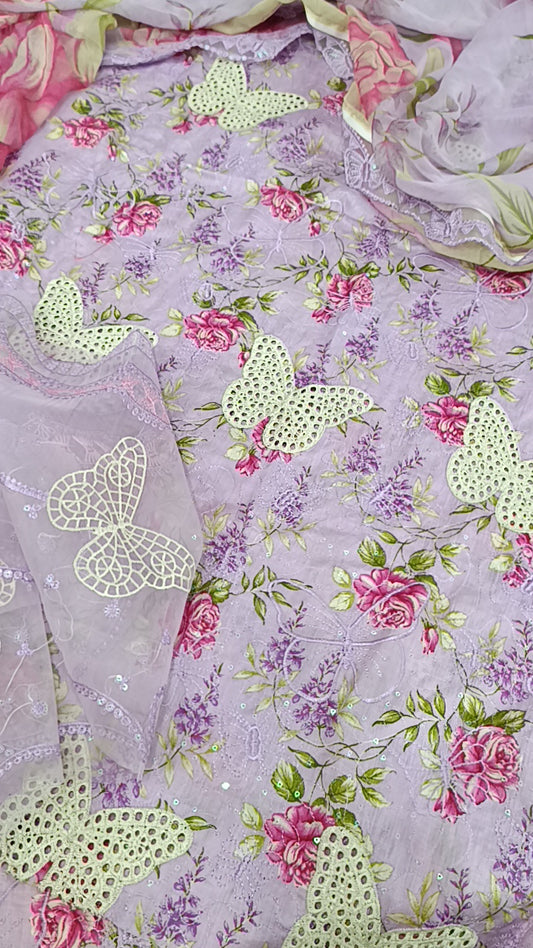 3pc butterfly lilac lawn