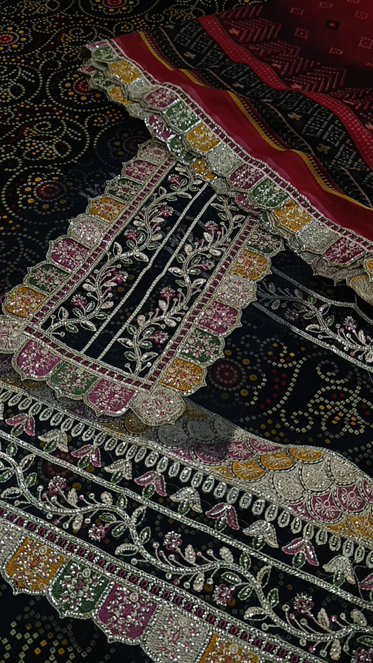 3pc sumaan chunri lawn