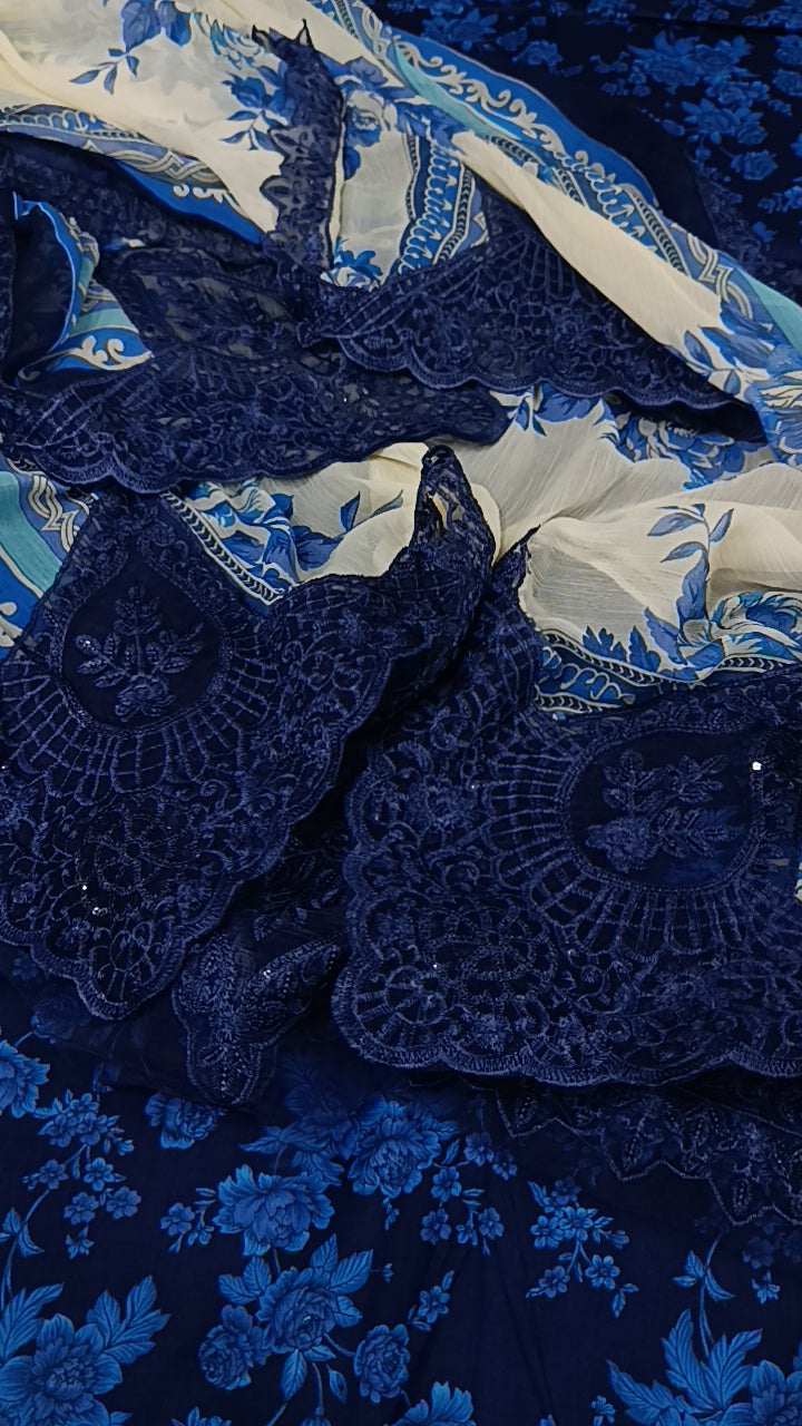 3pc Glory blue lawn