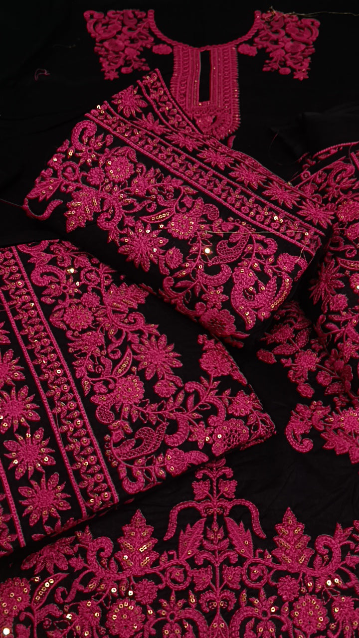 3pc black pink flamingo 🦩lawn