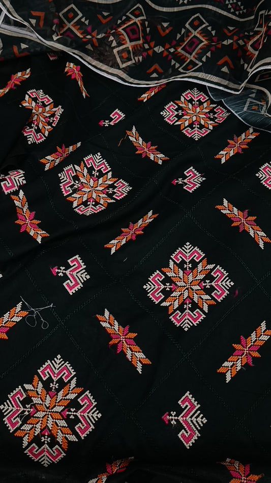 3pc double cross green lawn