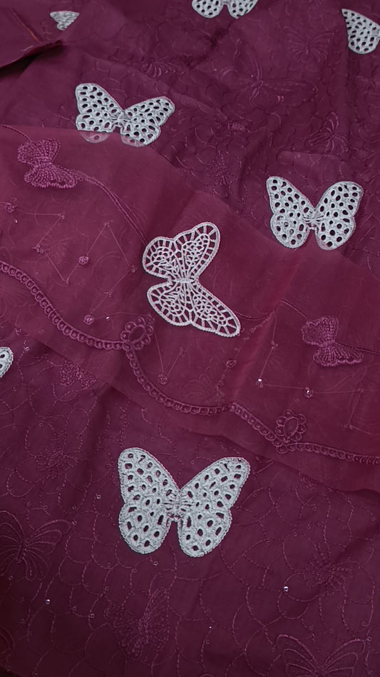 2pc titliiii dark tea pink lawn