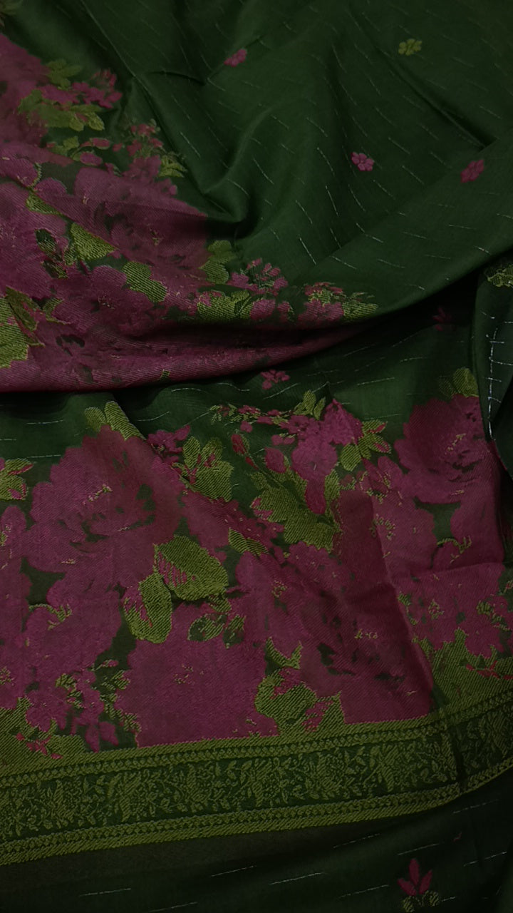 3pc mongia jacquard lawn