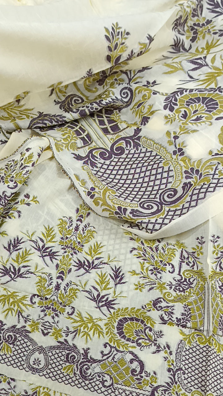 3pc Odette jacquard lawn