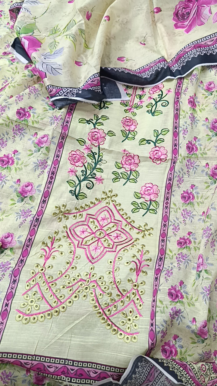 3pc bana Dora lime COp lawn
