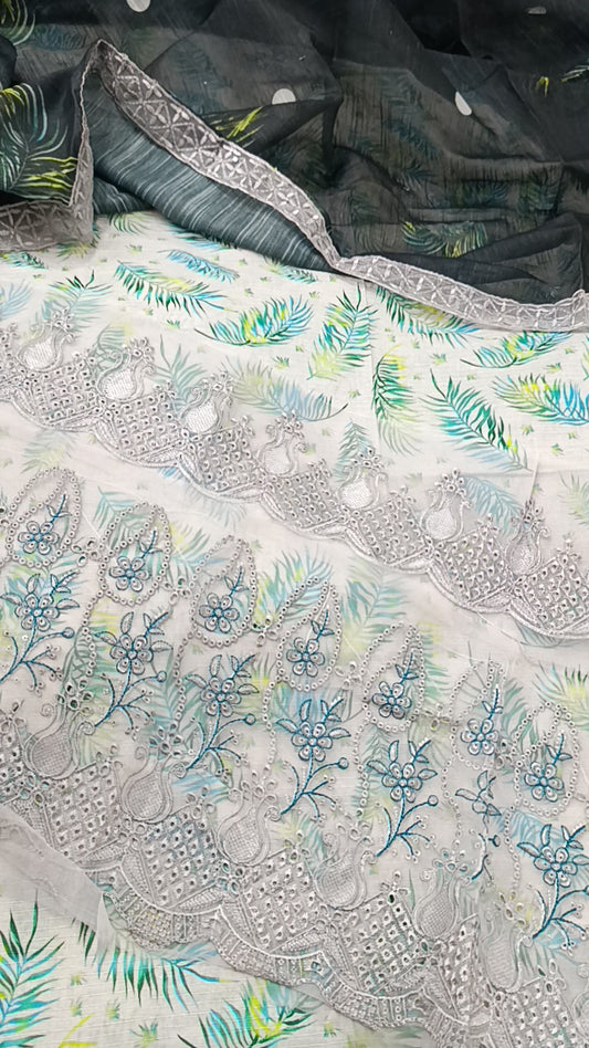 3pc lawn duaptta sehar lawn