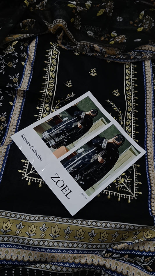 3pc zoel black lawn