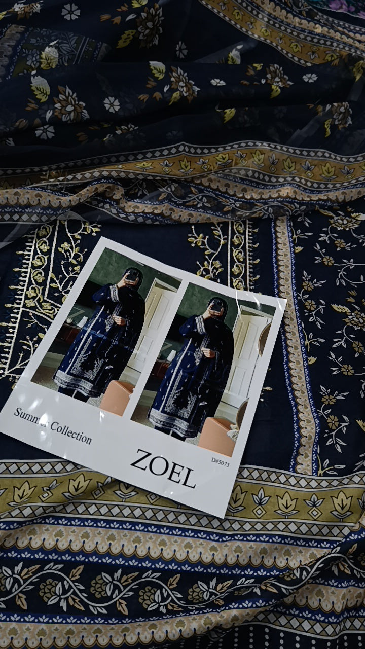 3pc zoel blue lawn